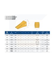 Punta penetrazione tipo caterpillar