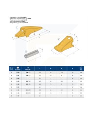 Portapunta e punta tipo uni-z e439