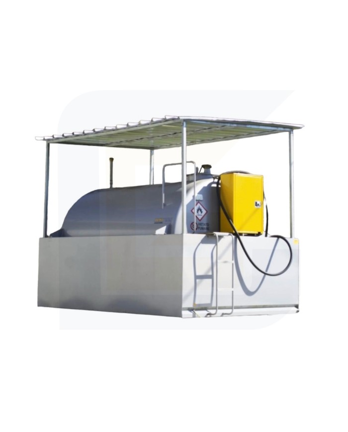 Tettoia per serbatoi tank fuel p55 1x da 5000 litri - disponibile su ordinazione -