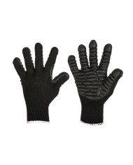 Guanti driver in crosta bovina orlato