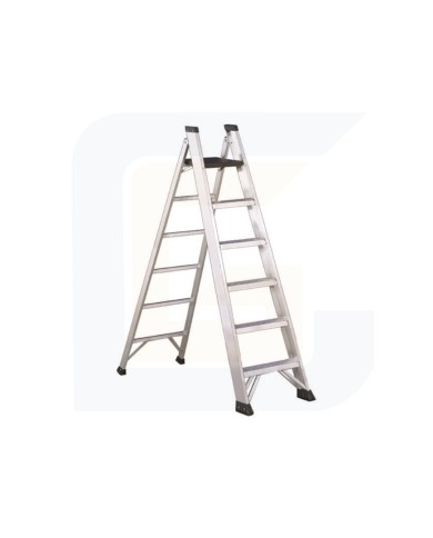 Scala a doppia salita con gradini 1,64 mt