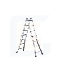 Scala multiposizione a sfilo telescopico con base allargata 6+6 gr