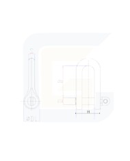 Lace italia grillo dritto uni 1947/a portata 2500 kg misura 25