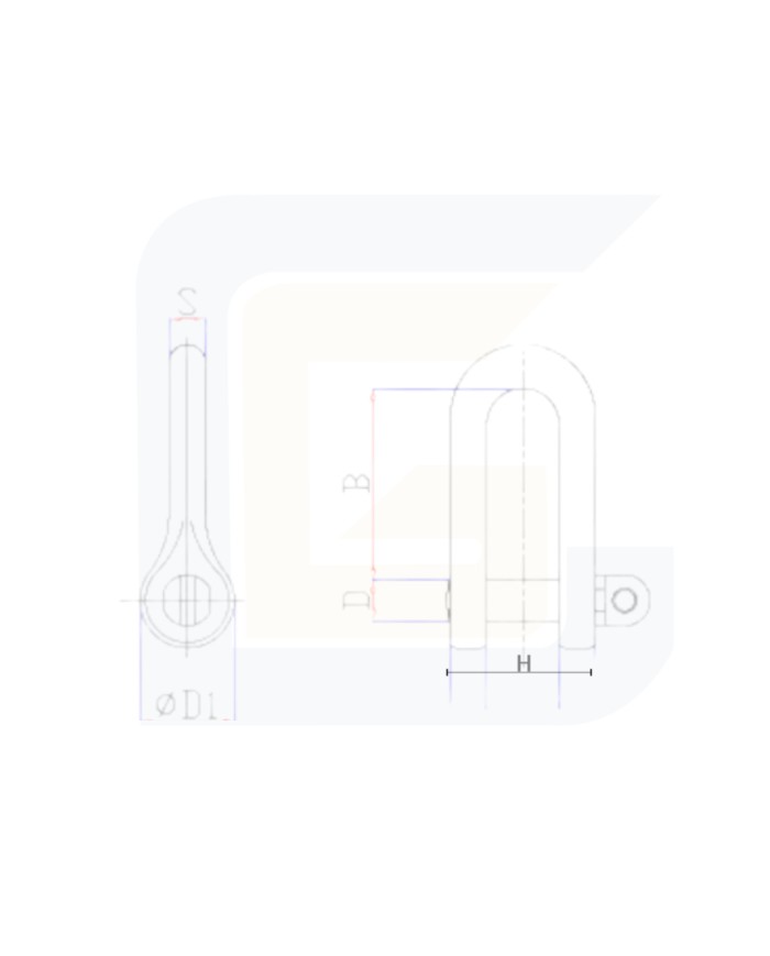 Grillo dritto uni 1947/a portata 6300 kg misura 40