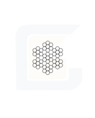 Fune spiroidale acciaio zincato 19 fili ø 8 carico rottura 5280 kgf