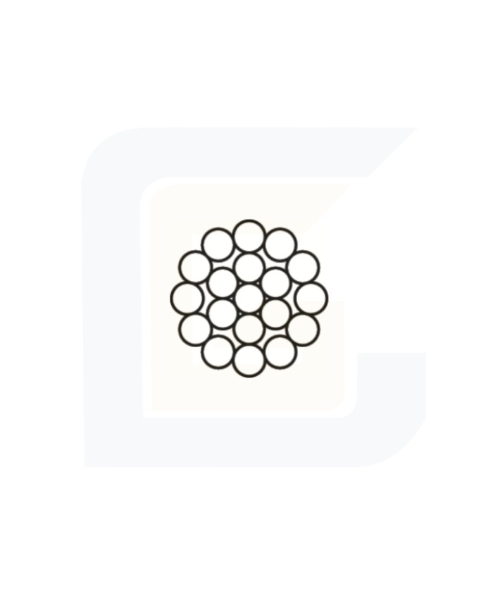 Fune tipo commerciale 49 fili ø 10 carico rottura 6150 kgf