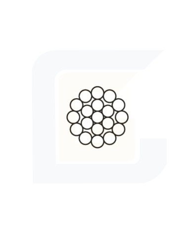 Fune tipo commerciale 49 fili ø 8 carico rottura 4000 kgf