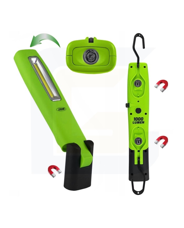 Torcia da lavoro a led con base magnetica regolabile 1000 lm