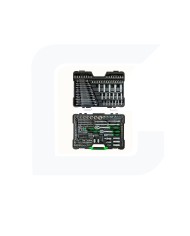 Valigetta portautensili 216 pezzi bussole esagonali finitura satinata