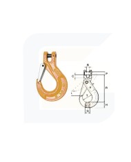 Ganci a forcella con sicurezza tipo f portata 3150 kg