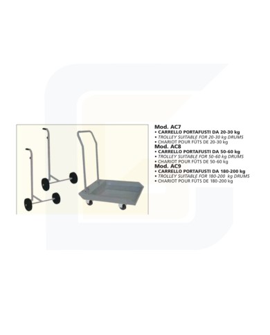 Carrello portafusti da 20-30 kg