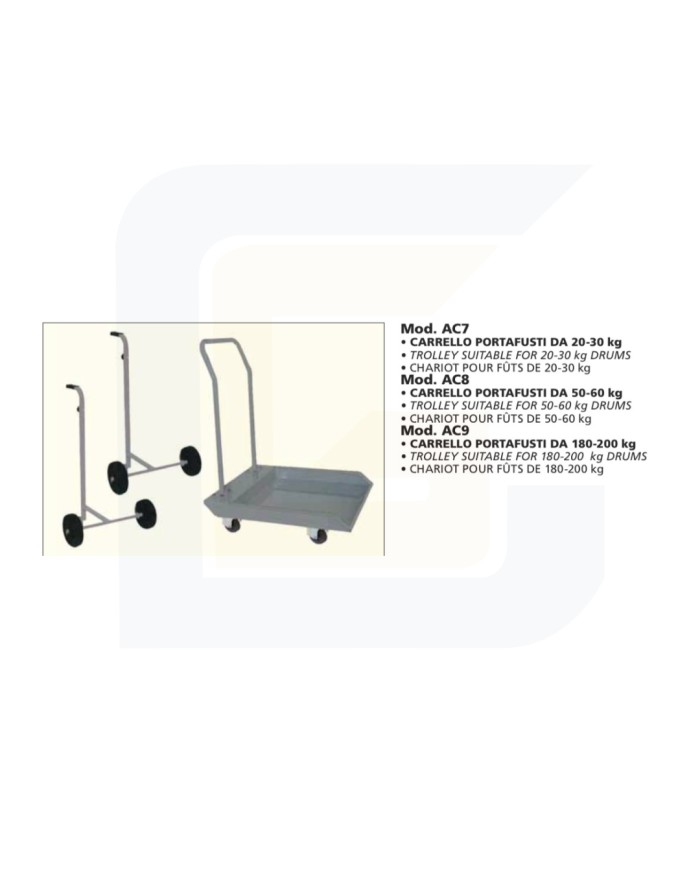 Carrello portafusti da 20-30 kg