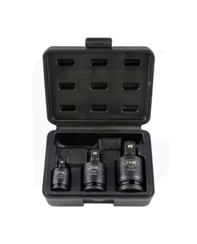 Set di tre bussole pneumatiche con doppia posizione (fisso/articolato)