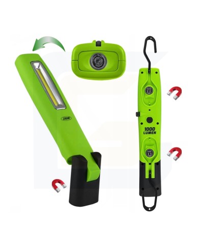Torcia da lavoro a led con base magnetica regolabile 1000 lm