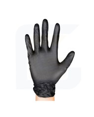Scatola da 100 pz guanti nitrile t:l 7,0 mil (100 unità) diamantati