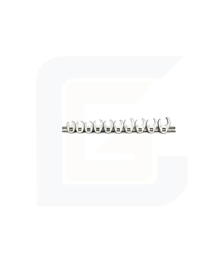 Set di 10 chiavi con inserto crowfoot 3/8''
