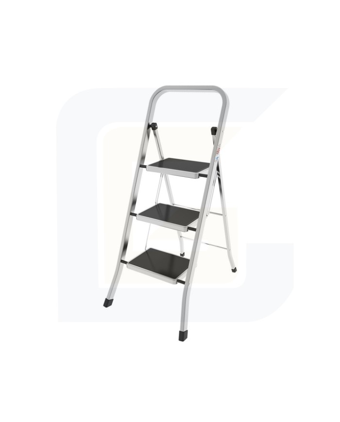 Sgabello in alluminio 2 gr 46 cm h