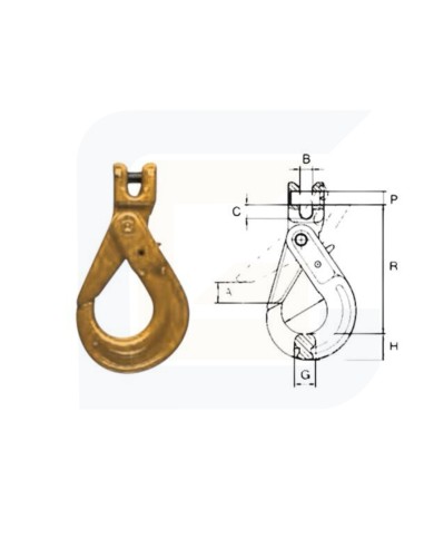 Ganci a forcella di sicurezza tipo slf portata 5300 kg