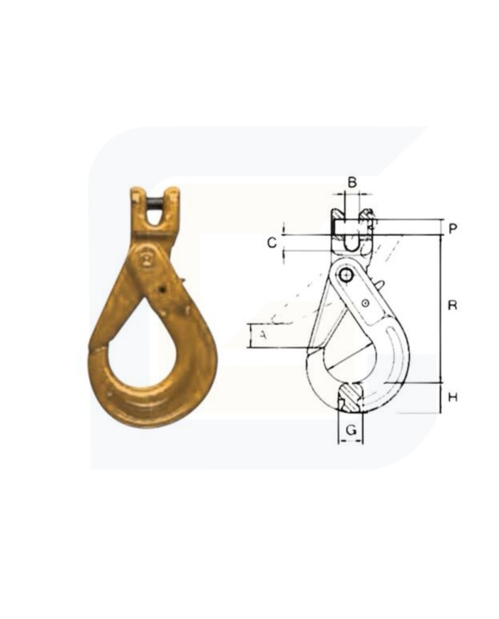 Ganci a forcella di sicurezza tipo slf portata 8000 kg