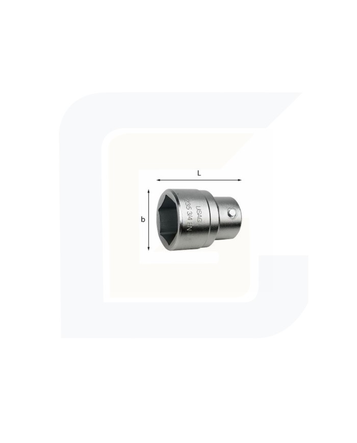 Chiavi a bussola con bocca esagonale 235 3/4 mm 26