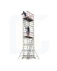 Trabattello professionale in acciaio full optional h piano 9,50h totale 10,90 h lavoro 11,50