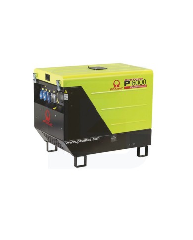 Gruppo elettrogeno p6000 tyedi trifase diesel avv. elettrico