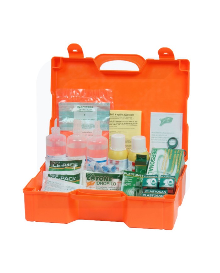 Valigetta medicazione pronto soccorso in plastica oltre 2 dip